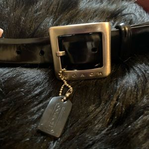 Women’s Black Coach Belt Small